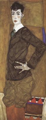 Egon Schiele Portrait of Erich Lederer (mk12) oil painting picture